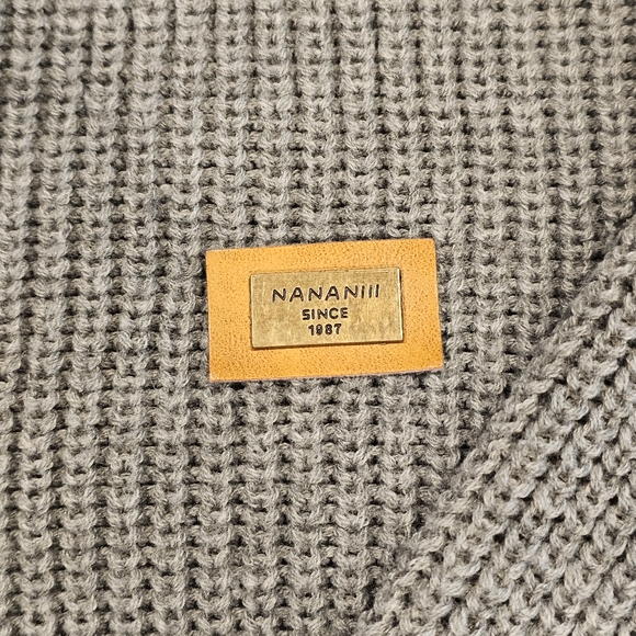 Zaful Gray Pullover Sweater | Badge Patched | One Size - Picture 5 of 6